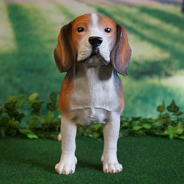 Tierfigur Hund Beagle handbemalt