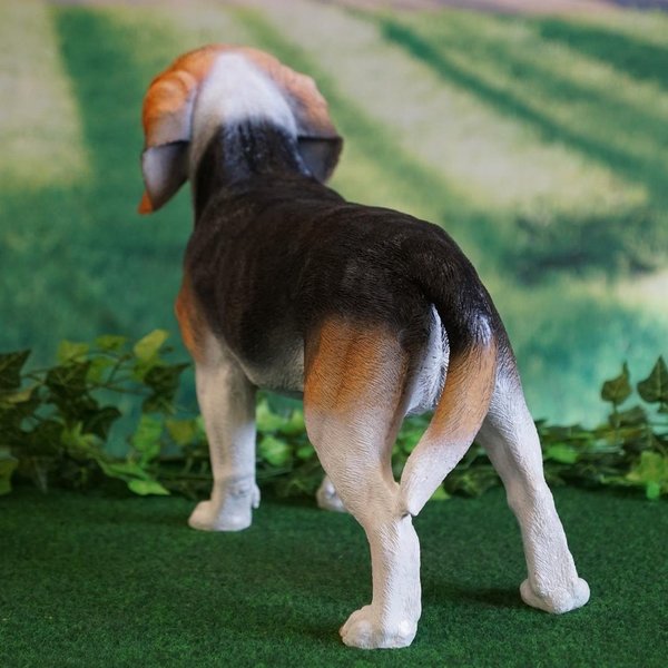 Tierfigur Hund Beagle handbemalt