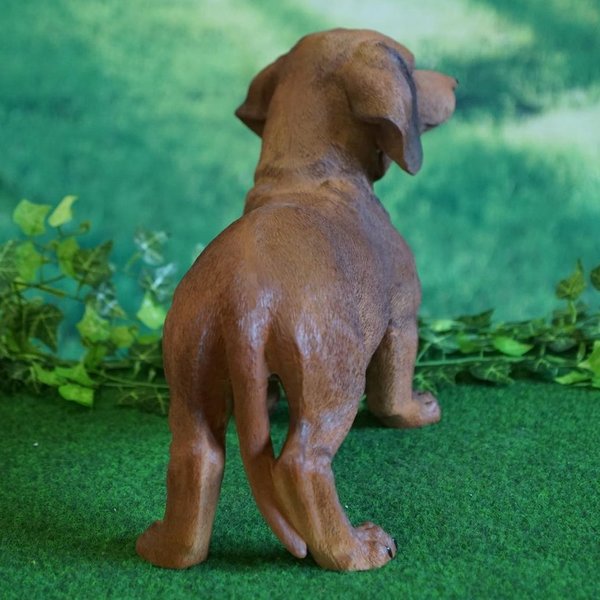 Tierfigur Hund Dackel 31 cm hoch handbemalt