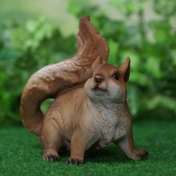 Tierfigur Eichhörnchen braun 15 cm