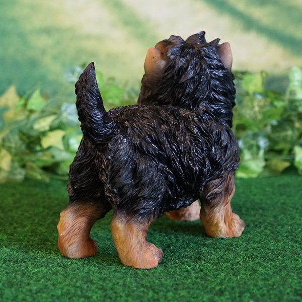 Figur hund Yorkshire Terrier ægte udseende håndmalet
