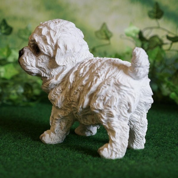Tierfigur Hund Malteser Welpe