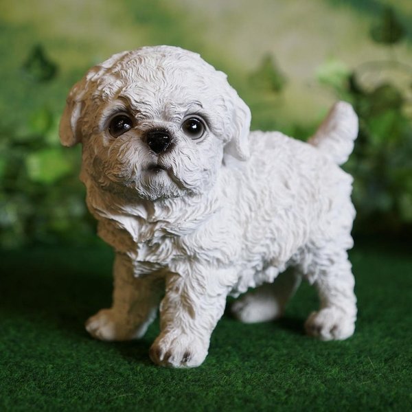 Tierfigur Hund Malteser Welpe