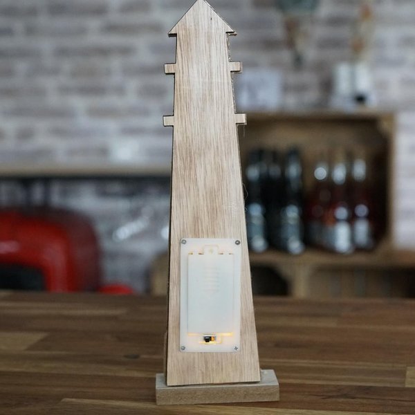 Leuchtturm klein mit Beleuchtung