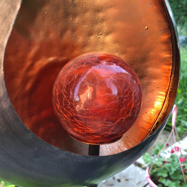 LED Solar Gartenstecker Fireball Tropfen