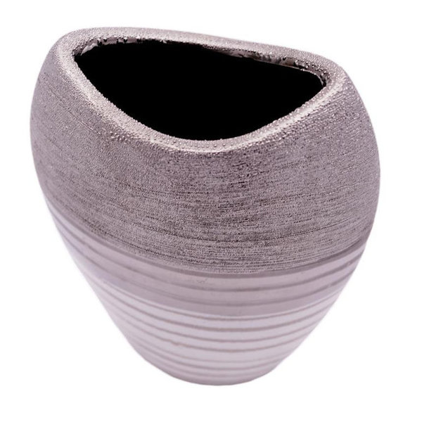 Keramik ovale Vase "Lavena"