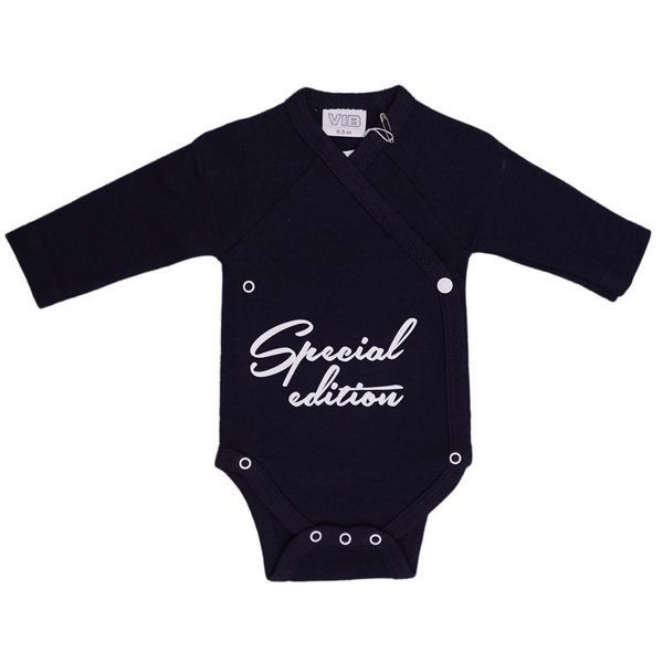 Baby Wickel-Body dunkelblau Special Edition