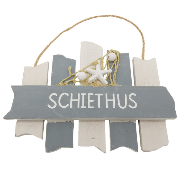 WC-Schild maritim Schriftzug "Schiethus"