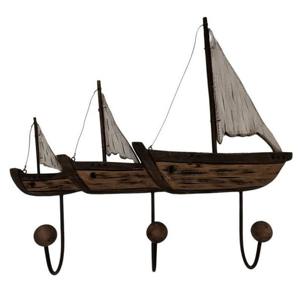 Garderobe Segelboote im Stil von altem Holz