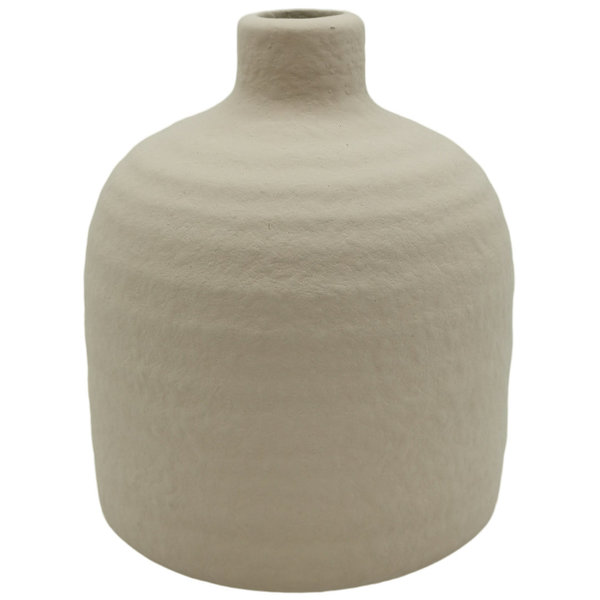 Vase Keramik hoch creme